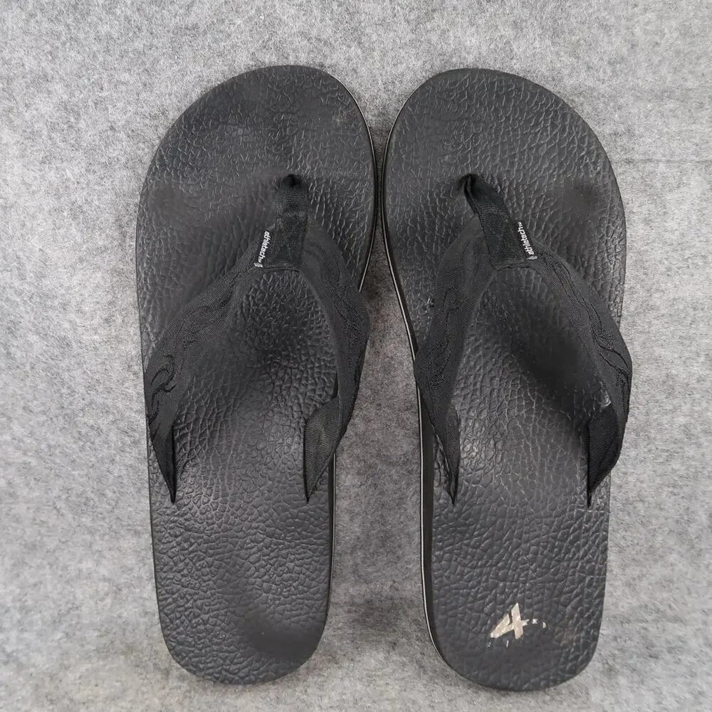 Athletech Shoes Mens 12 Sandals Flip Flops Casual Comfort Slip On Thick Strap